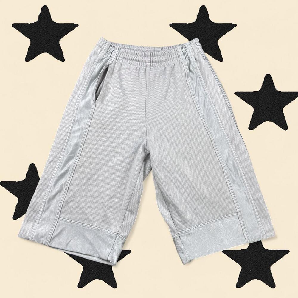 ★ Y2K Gray/ Silver Baggy basketball shorts ★